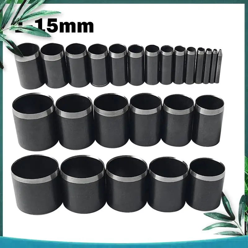 (NEW) 1-15Mm Leather Hole Punch Die Round One Hole Hollow Punch Circle Cutter Tool Kit Cutting