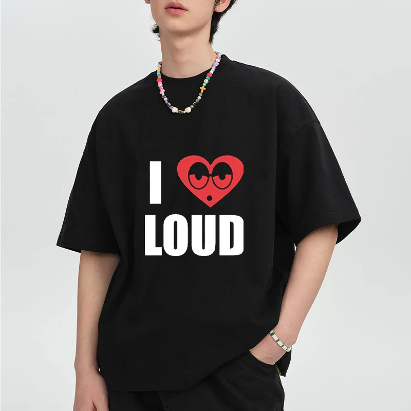 

Fashion Hip Hop Chief Keef I Love Loud Same printed short sleeve T-shirts Men Women Casual Trendy Summer T shirt vintage tops