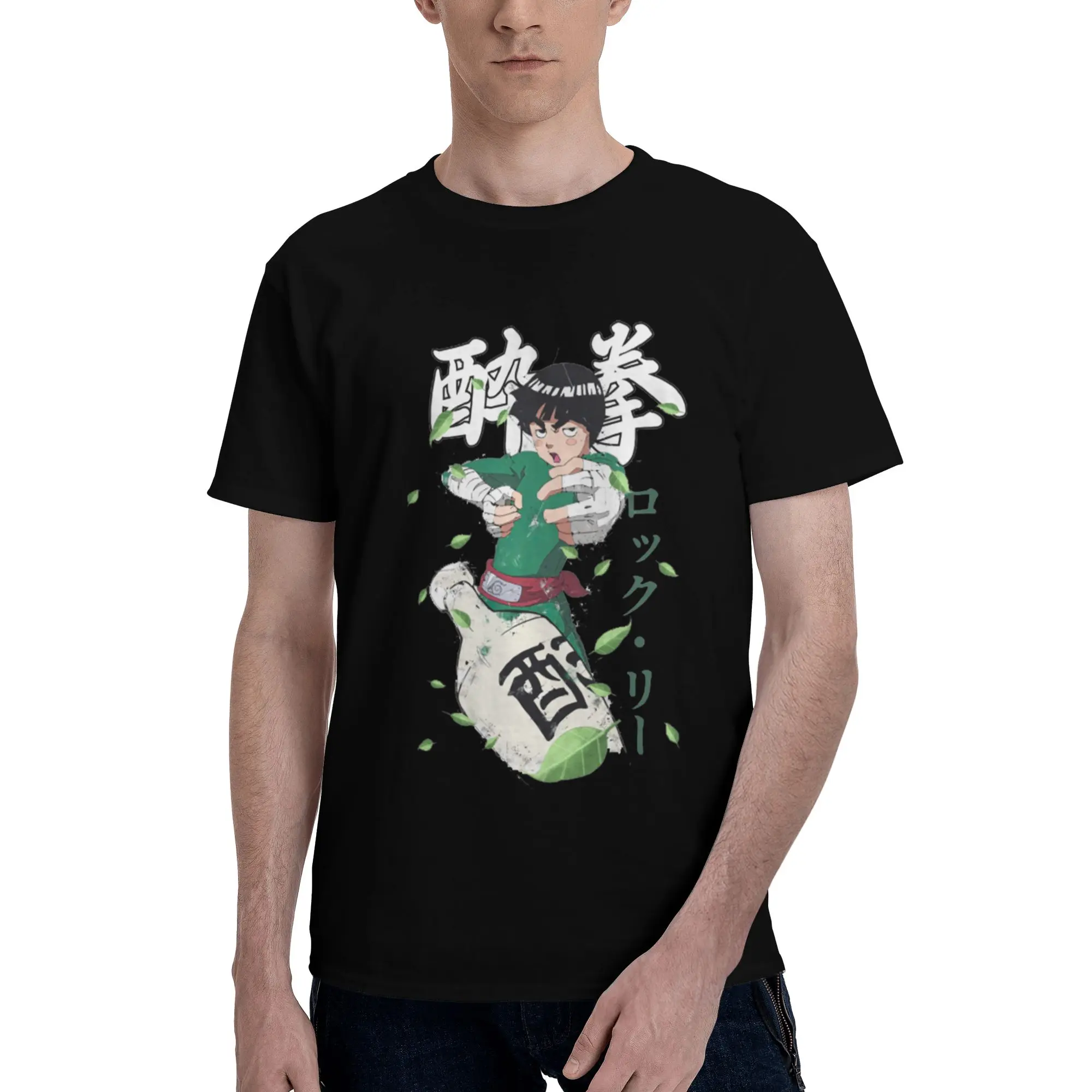 

Rock Lee 100% Cotton T-Shirt Men's Funny T Shirts Men O-Neck Short Sleeve S-6XL