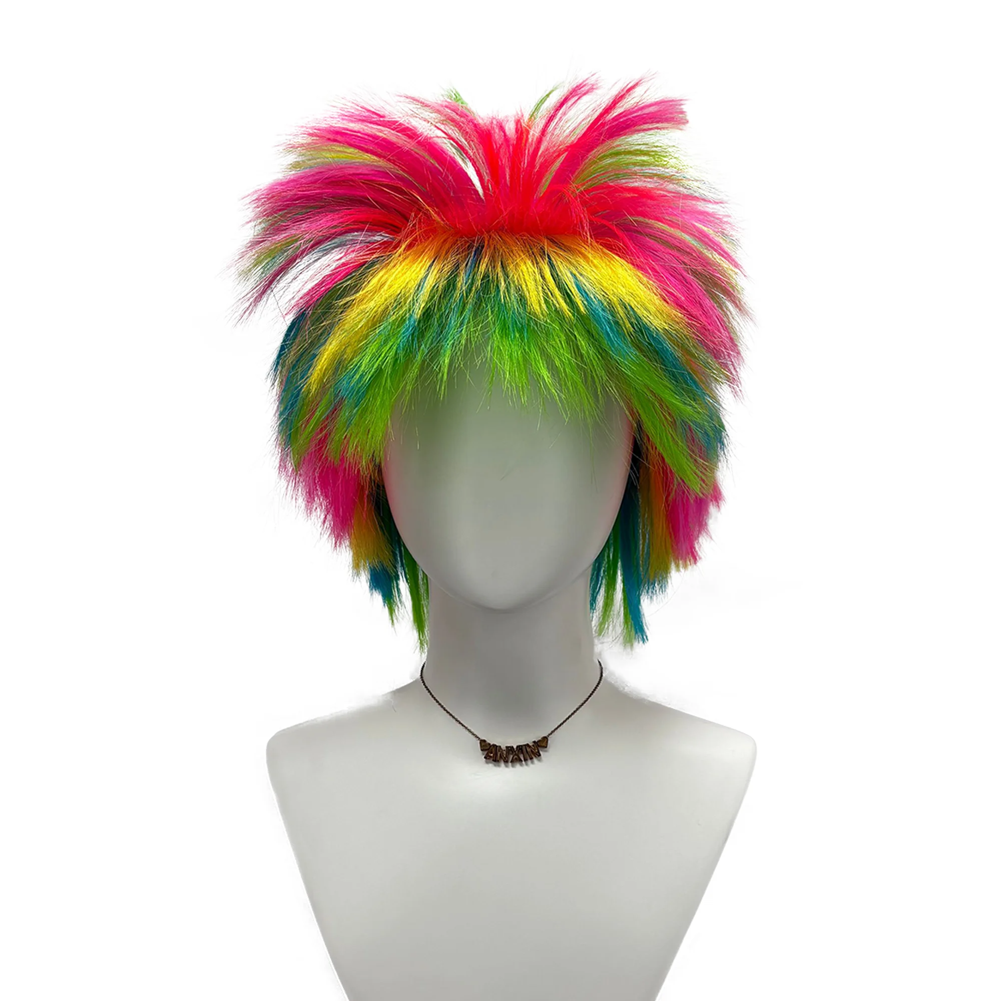 Trick colorful dress up wig explosion head hedgehog-inspired style head modeling wigs for costume party Halloween cosplay gifts