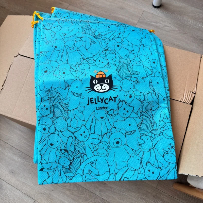 New Blue Kawaii Non woven Fabric Dust Handbag Cute Doll Gift Storage Bag Packaging for Collectible Items view 5