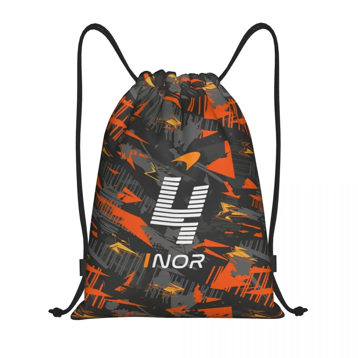 Benutzerdefinierte Motorrad Racing L-Lando Norris Kordelzug Rucksack Sport Sporttasche für Frauen Männer Training Sackpack