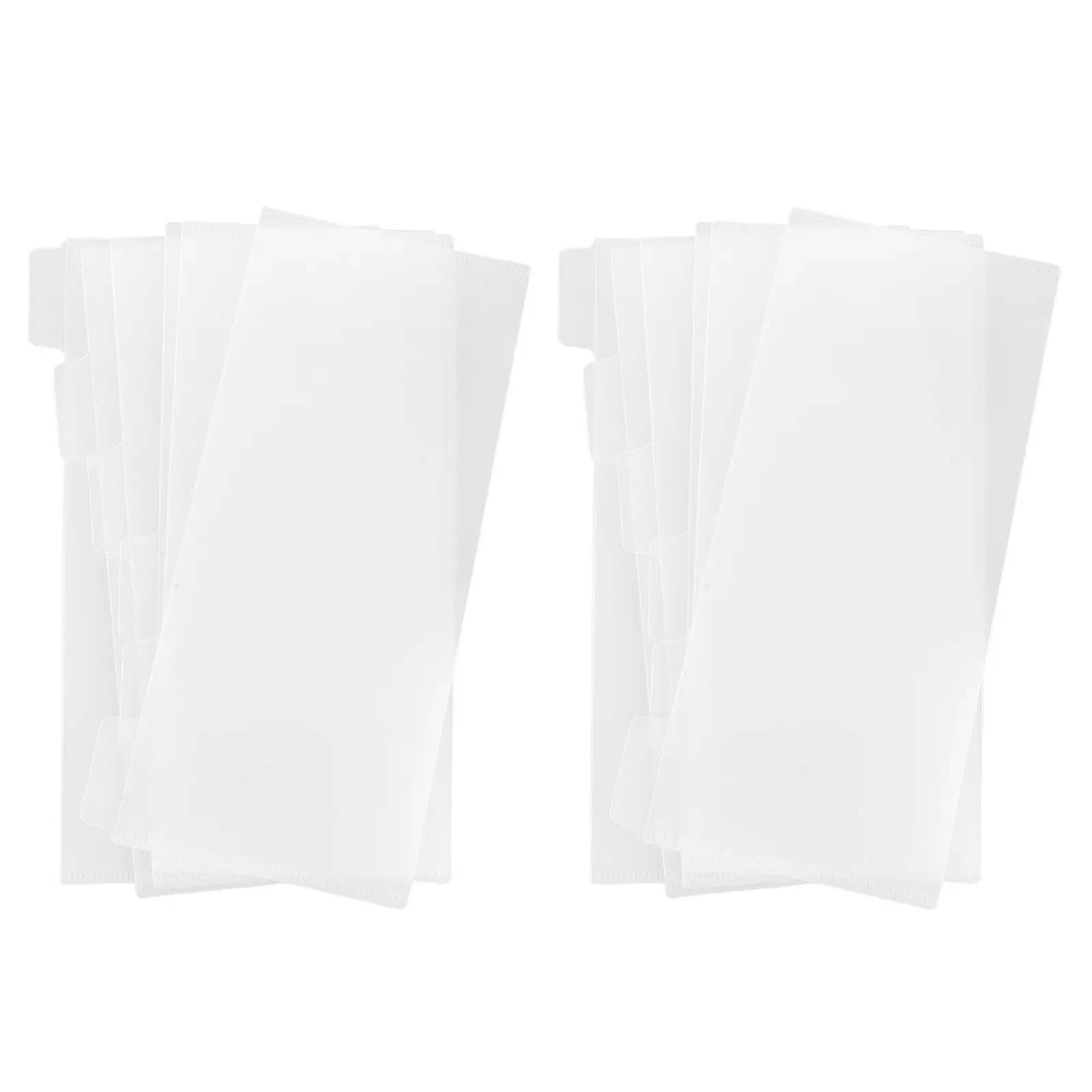 12pcs Frosted PP Currency Sleeves with Tabs – Cash Organizer Pouches for Bills, Budgeting & Money Protection