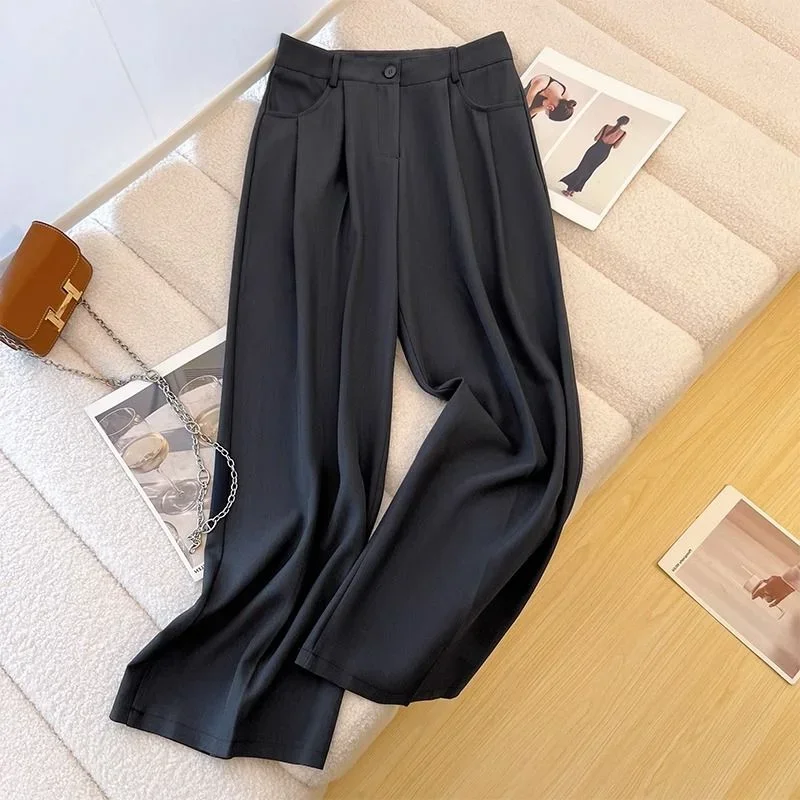 Pantaloni da donna Pantaloni primavera autunno per donna Pantaloni Moda coreana Abiti taglia unica Comodo elasticizzato Xxl Novità nelle tendenze 2025 G