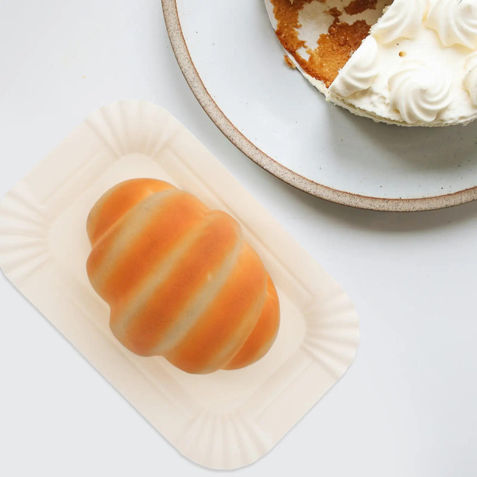 Bulk Paper Plates Rectangular Cake Tray Sturdy Disposable Cake Boards Party Serving Tray Heavy Duty Paper Plates Bulk