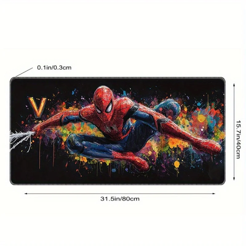 Superheld gaming-muismat - levendig ontwerp, rubberen basis, ideaal voor kantoor- en gaming-opstelling, bureauaccessoire |   Superheld De