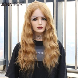 Synthetic Middle Part Lace Wigs For Women  Long Wavy Hair High  Temperature Fiber Cosplay/Daily/Party