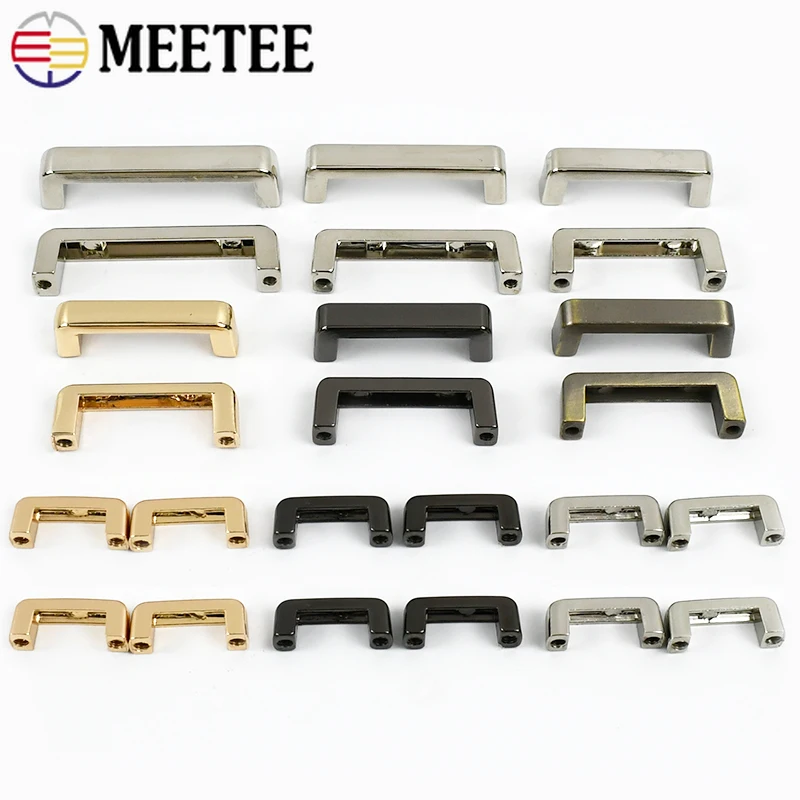 4/10Pcs 13-38mm Metal Arch Bridge Bag Buckle With Screw Strap Clasp Webbing Belt Connector Hanger Hook DIY Sewing Accessory