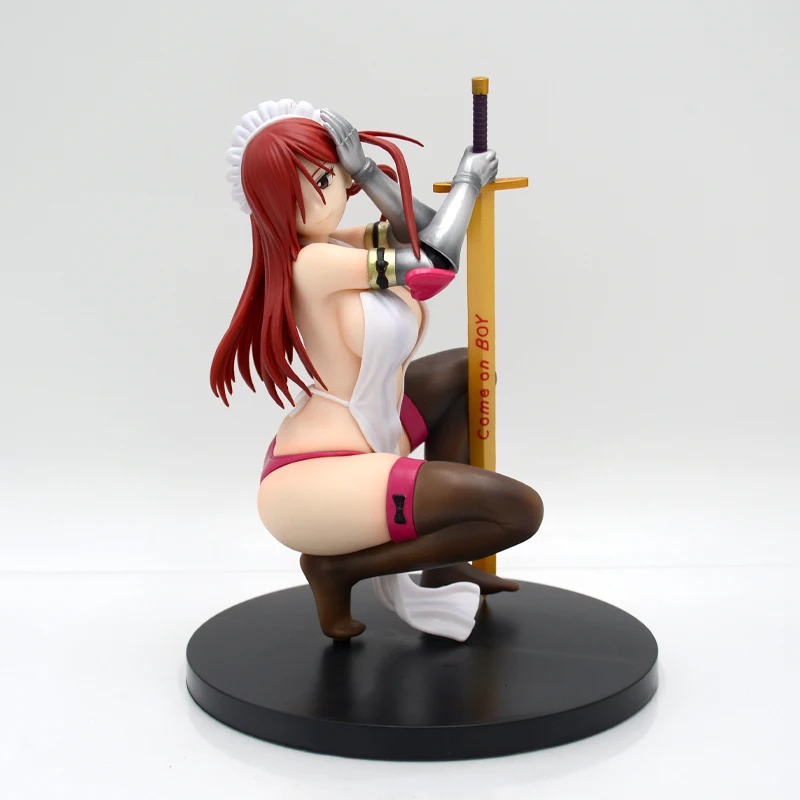 19cm Fairy Tail Erza Scarlet Sexy Anime Girl Figure Erza Knightwalker Seduction Armor Action Figure Collectible Model Doll Toys