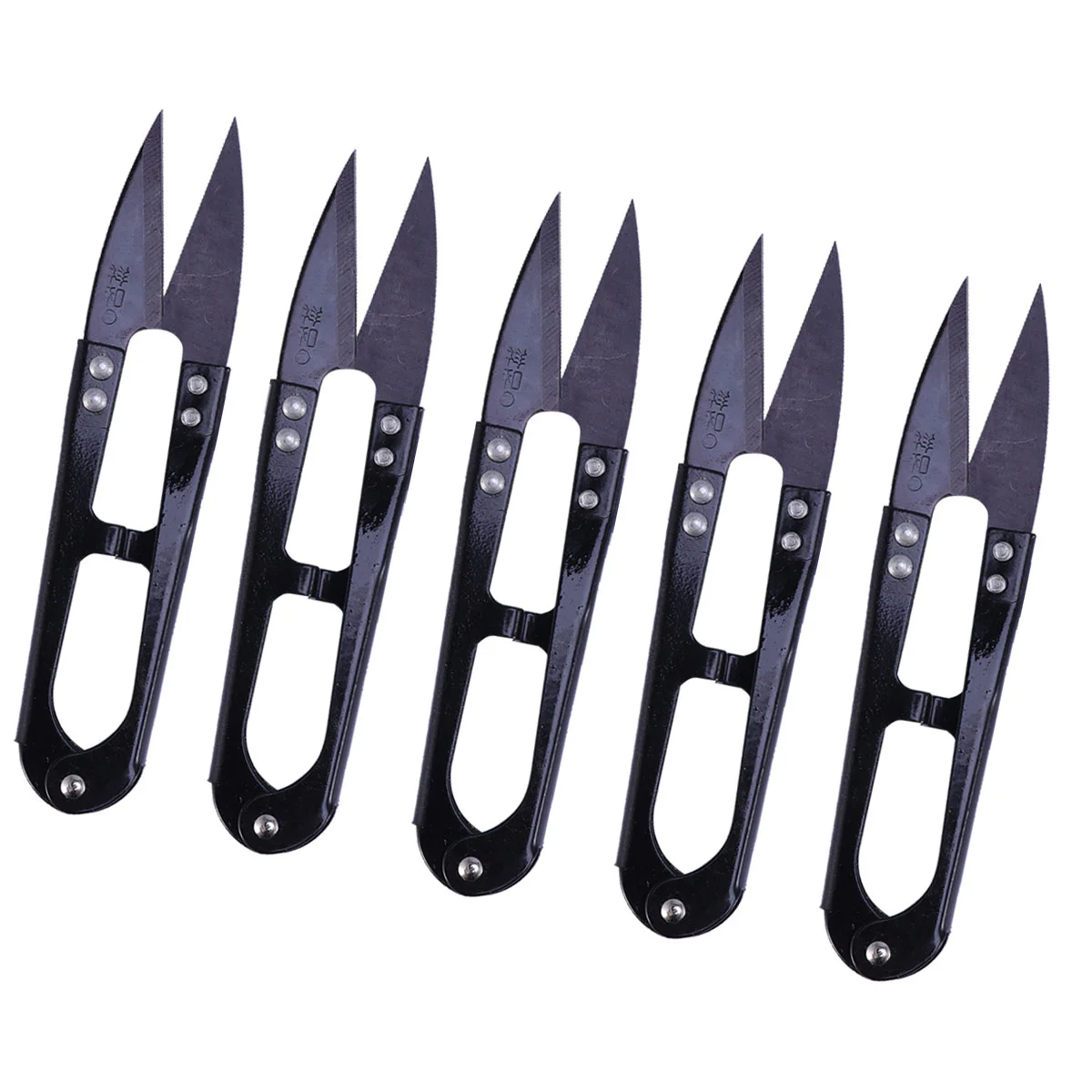 5pcs ABS Handle Steel Blade Garden Trimming Shears Sewing Tool Lightweight Bonsai Craft Supplies Sharp Blades