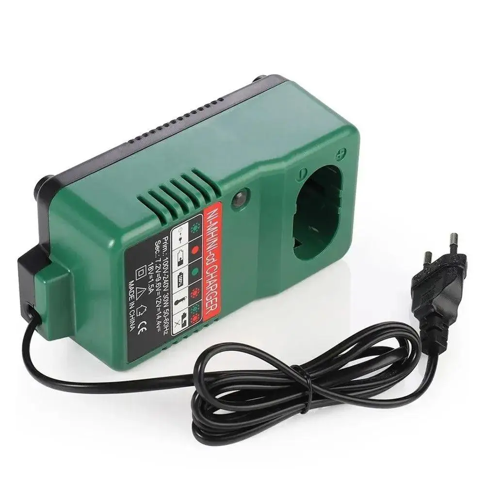 Battery Charger: ABS Material with Fast Cooling System for Compatible Ni-Cd Ni-MH Batteries 7.2V-18V - Real-Time LED