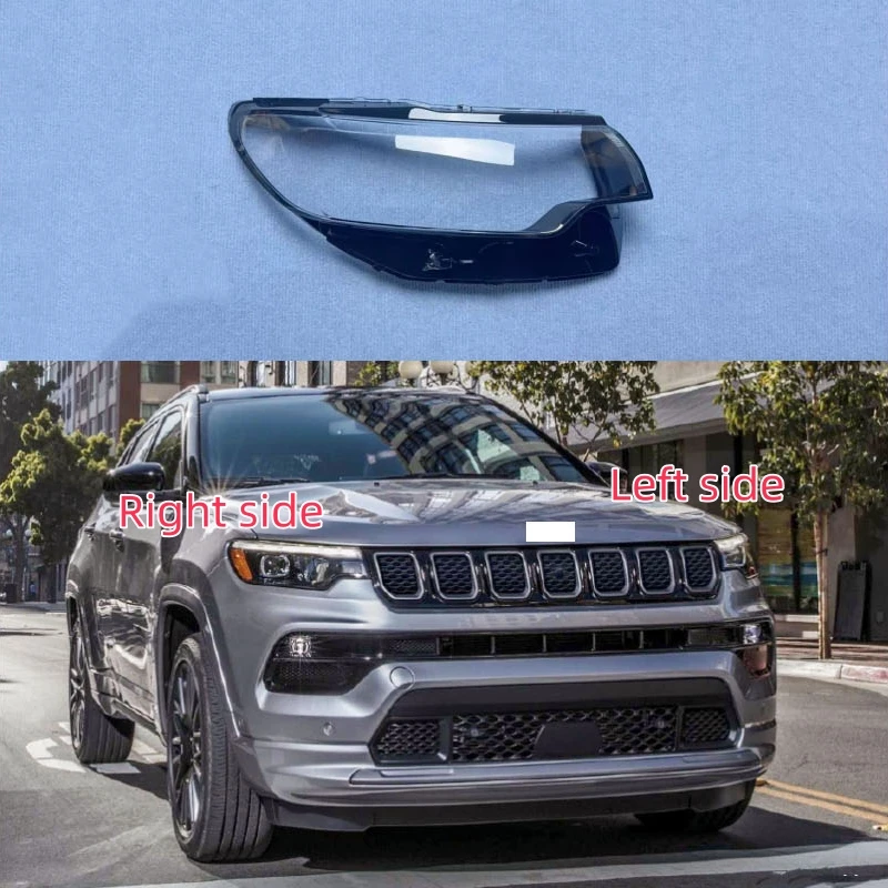 For Jeep Compass 2020 2021 2022 Car Headlight Shell Headlamp Lens Cover Replace Lamp Shade Headlamp Glass