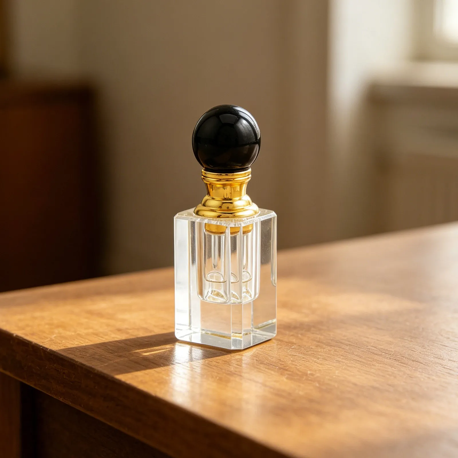 Crystal Ball Glass Perfume Bottle 1Ml Refillable Empty Decorative Dropper Aromatherapy Bottle Essential Oil Storage Travel Vial
