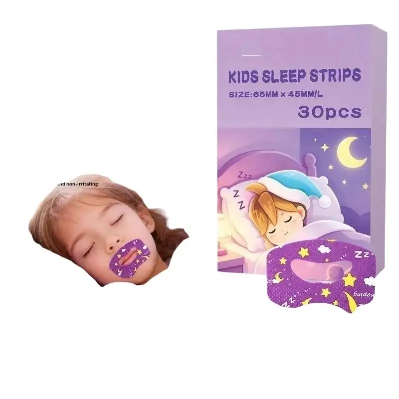 30pcs Anti Snoring Mouth Tape Sleeping Strip Mouth Breathing Tape to Improve Sleep Lip Patch for Quiet Comfortable Night Rest