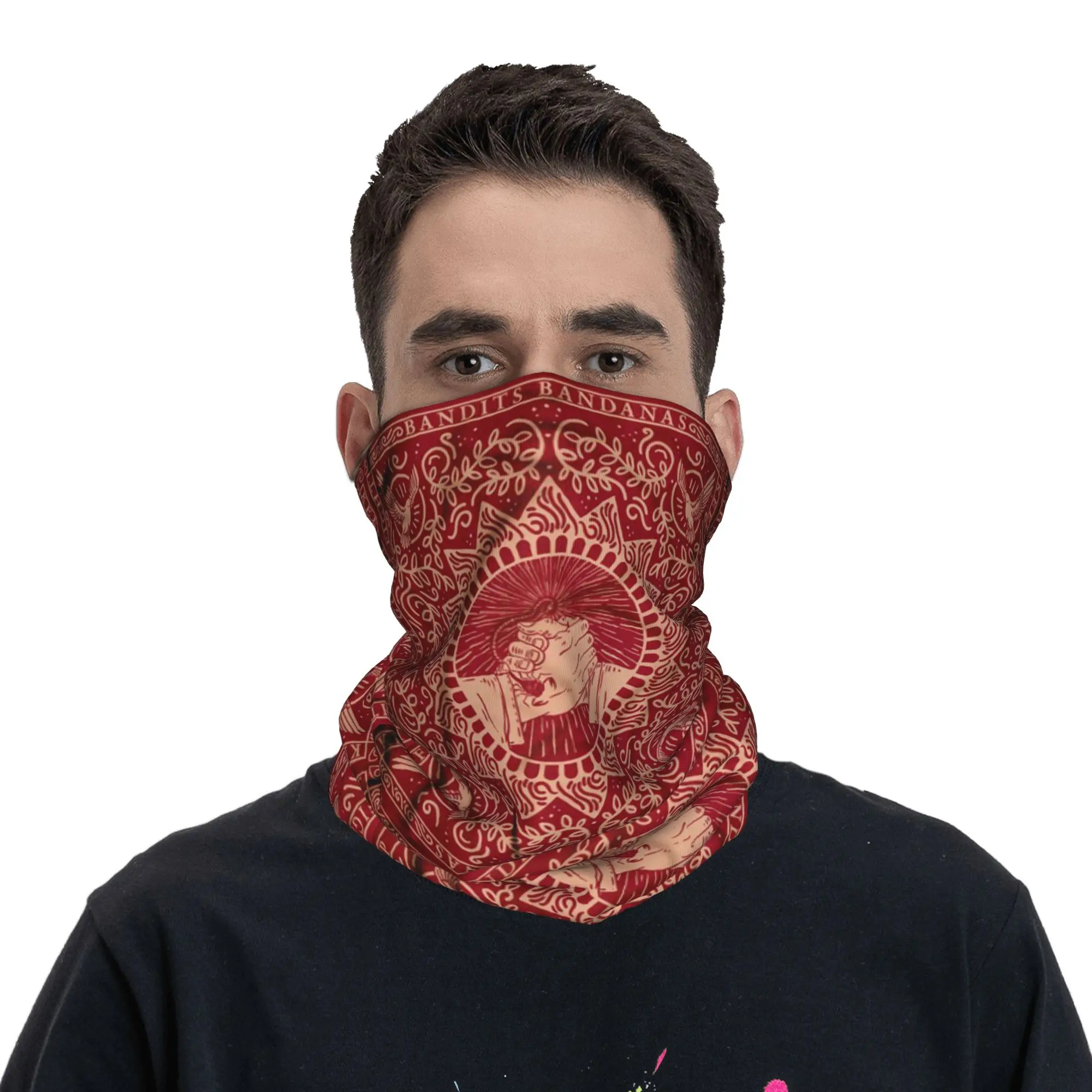 The Good Fight Red Bandana Neck Gaiter Printed Wrap Mask Scarf Cycling Scarf Hiking Fishing Unisex Adult All Season