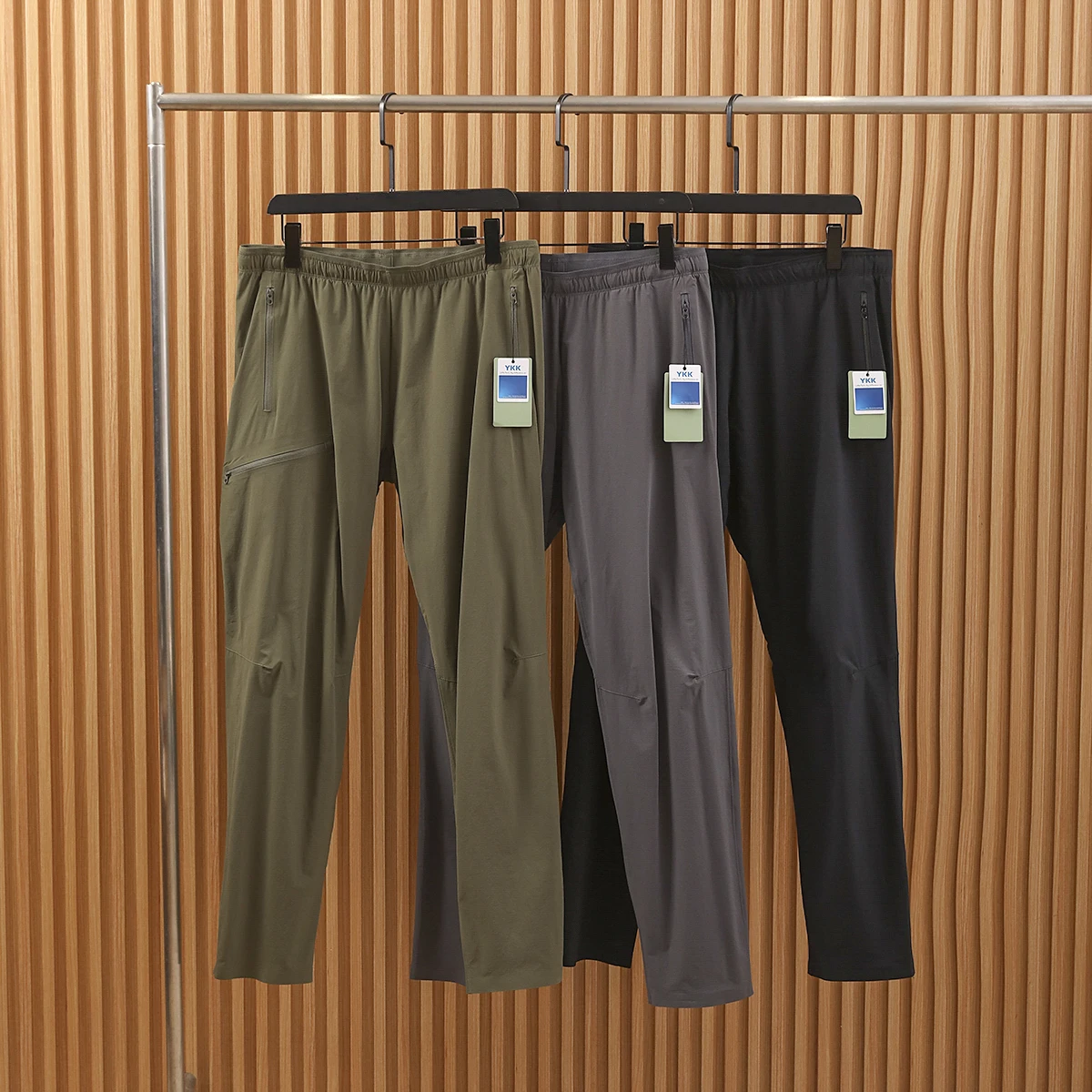 

Qui Dry Breathable Fabric 3D Tailored Men's Outdoor Sports Casual Pants Spring Faion Urban Sle Long Straight Leg