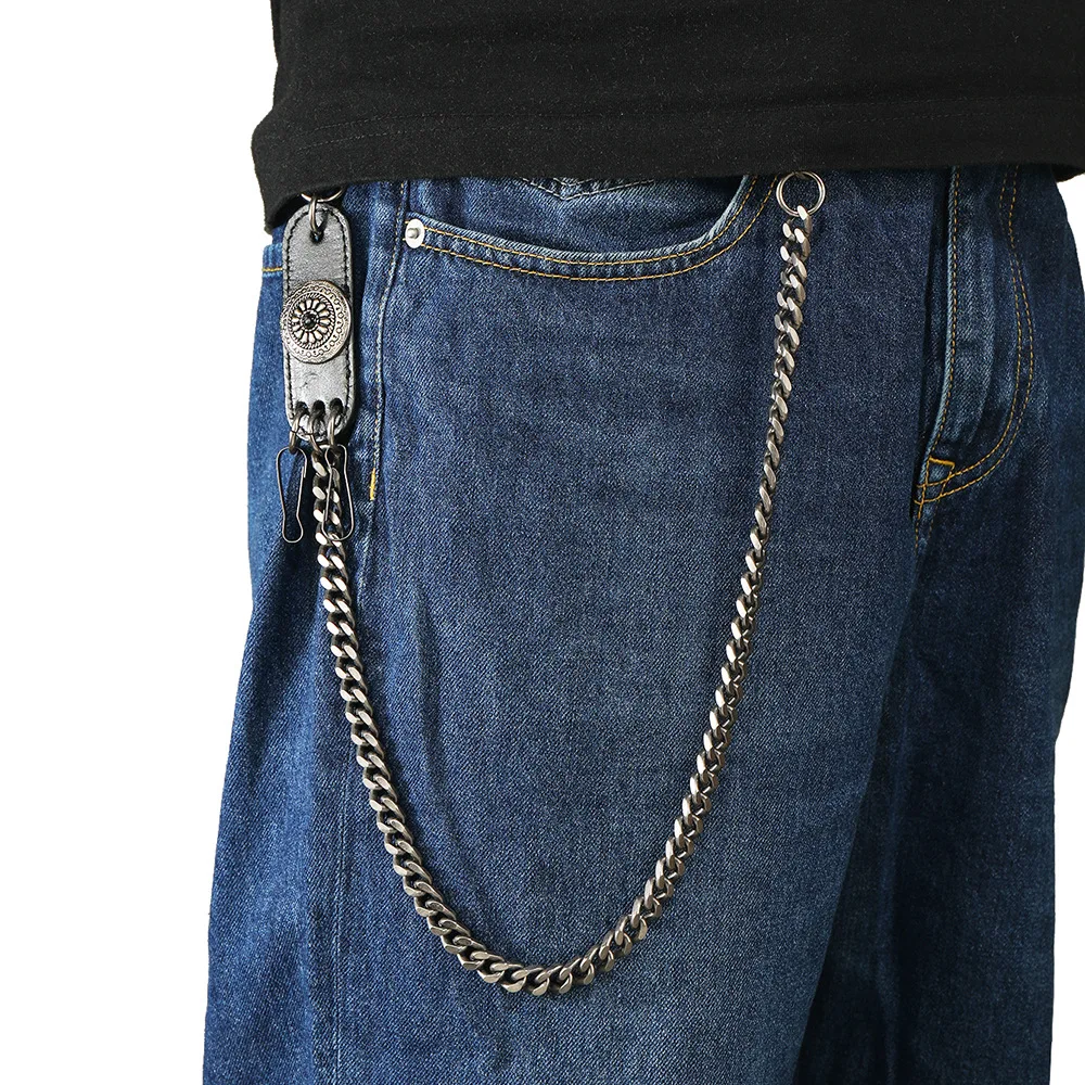 

Нержавеющая сталь в стиле панк, металлическая модная поясная цепочка, аксессуары для джинсов, подвеска в стиле хип-хоп, универсальная цепочка для брюк, мужская джинсовая цепочка