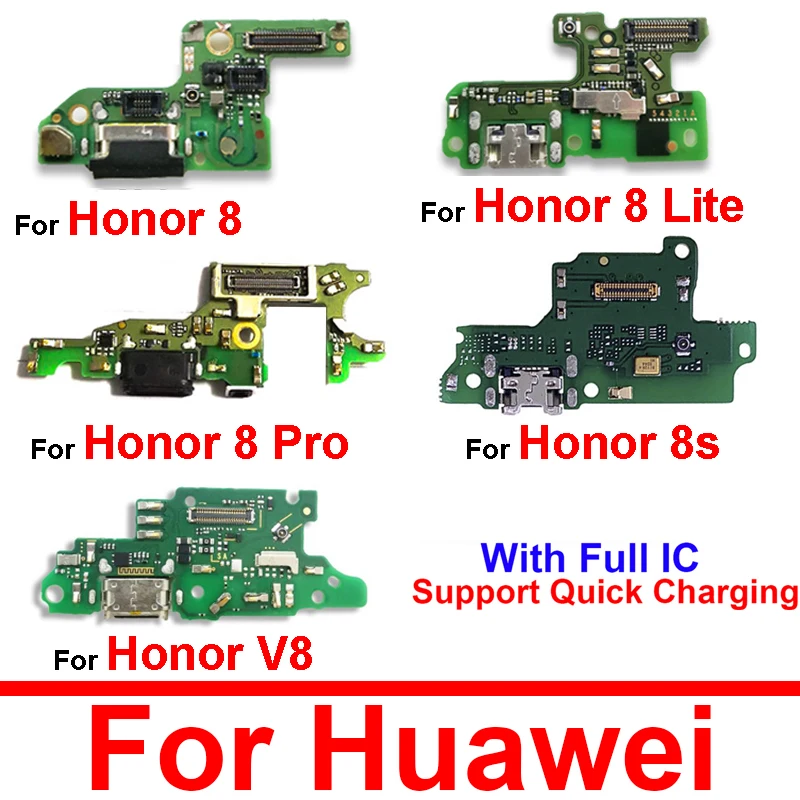 USB Charger Board  For Huawei Honor V8 8 8S 8 Pro 8 Lite USB Charging Port Dock Connector  Flex Cable Replacement Repair Parts