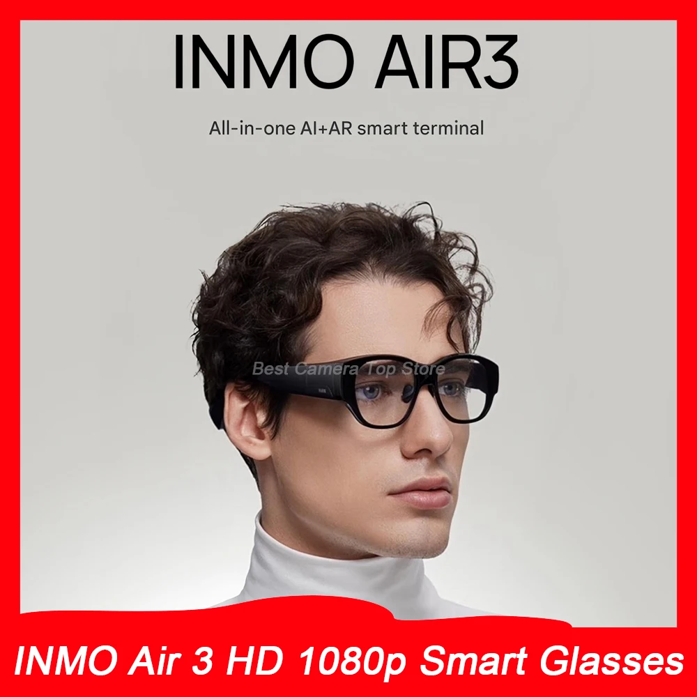 INMO Air 3 Full HD 1080p All-in-One AR AI Smart Glasses-Huge Cinema Experience for Daily Use & Entertainment