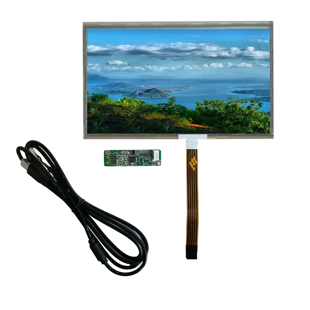 

Customized design 10.1 inch 1024x600 Full Color TFT LCD Display with Resistive Touch Screen Touch Panel