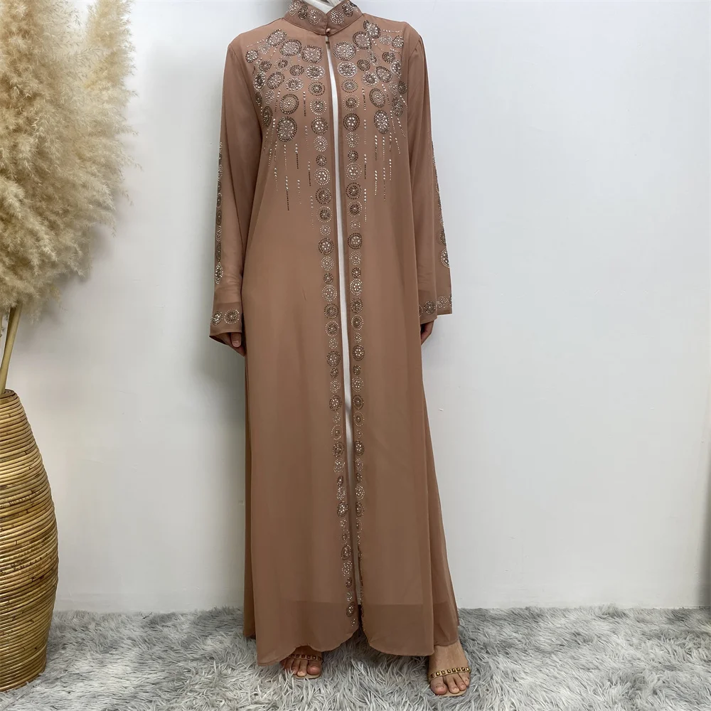 2023 Fashion Muslim Kimono Abaya Cardigan Abaya Ramadan dress Dubai Turkey Eid dress Islamic loose comfortable abaya