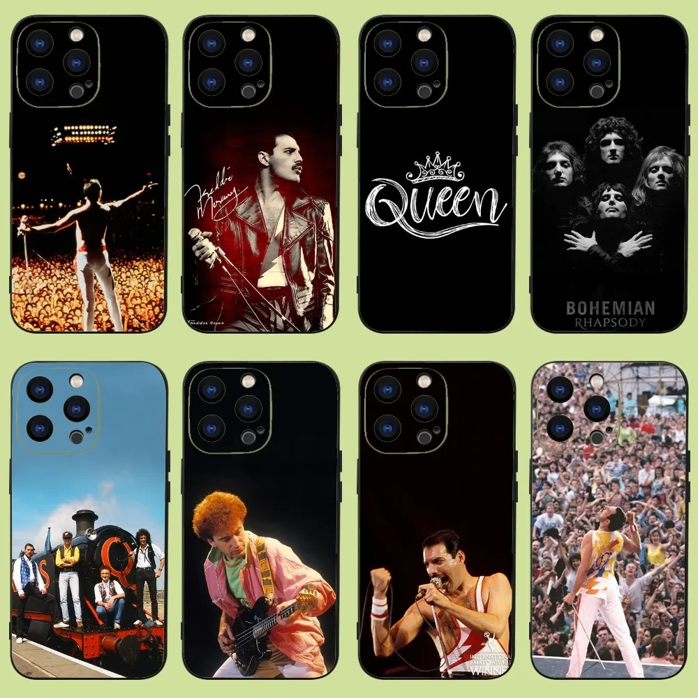 Freddie Mercury Queen Phone Case For iPhone 15,14,13,12,11 Plus,Pro,Max,XR,XS,X,7,8 Plus,SE,Mini Silicone Soft