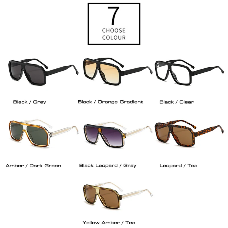 SO i EI Retro męskie okulary przeciwsłoneczne pilotki moda gradientowe damskie luksusowe odcienie UV400 Outdoor Driving kwadratowe okulary przeciwsłoneczne — zdjęcie 6