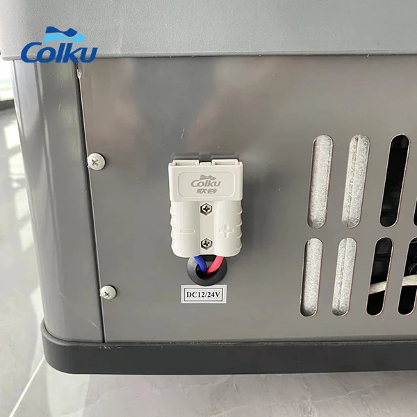 Camping Car Refrigerator Colku 38L Food Truck Refrigerator 24V 12 Volt Car Freezer With File Ticket Position