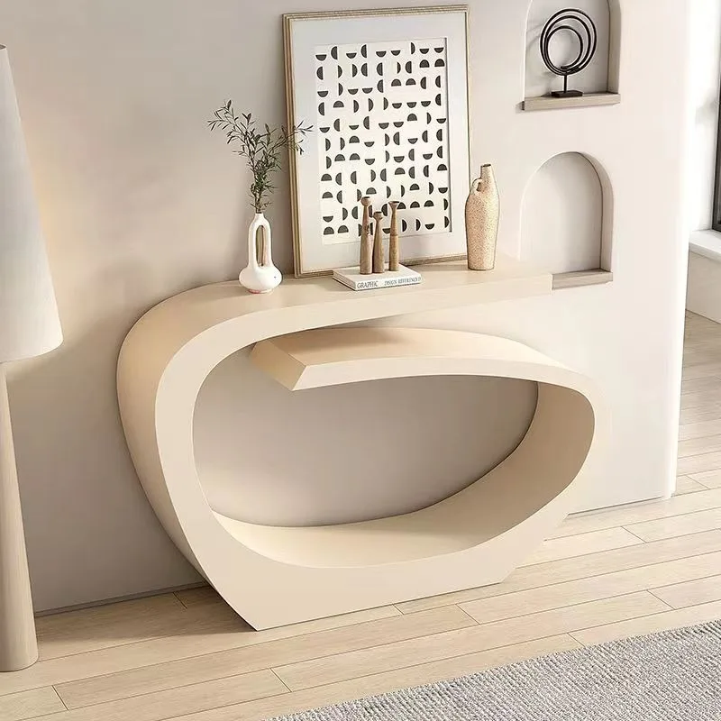 Special-shaped entrance table wrought iron paint metal wall rack