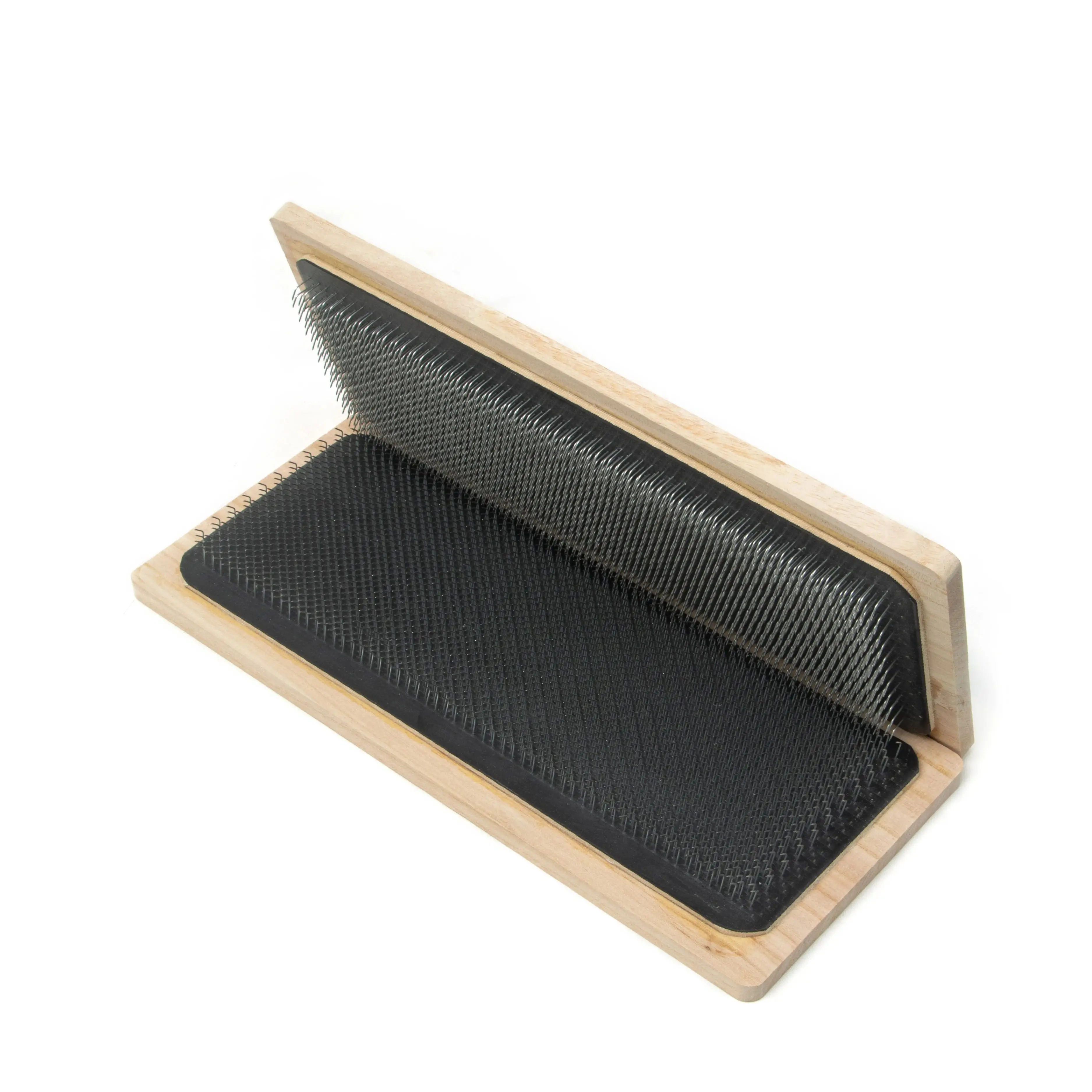 Alfombrilla de dibujo de madera para hacer pelucas, soporte para el cabello, tarjeta de dibujo con aguja curva, 2 unidades por bolsa, tarjeta de extensión de cabello de madera, 28x12cm