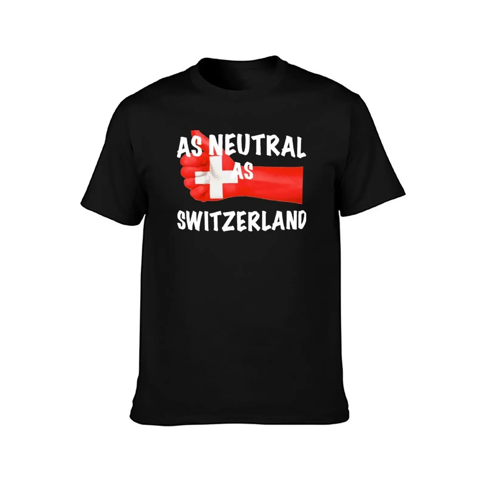 Neutral as Switzerland (Switzerland) T-Shirt blue archive croswit shirt man luxury clothes men