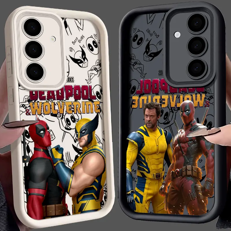 

Deadpool And Wolverine Cool Phone Case For Samsung S25 S24 S23 Ultra S22 S20 Plus S21 FE Cases Cover Galaxy S25Ultra S24FE Funda