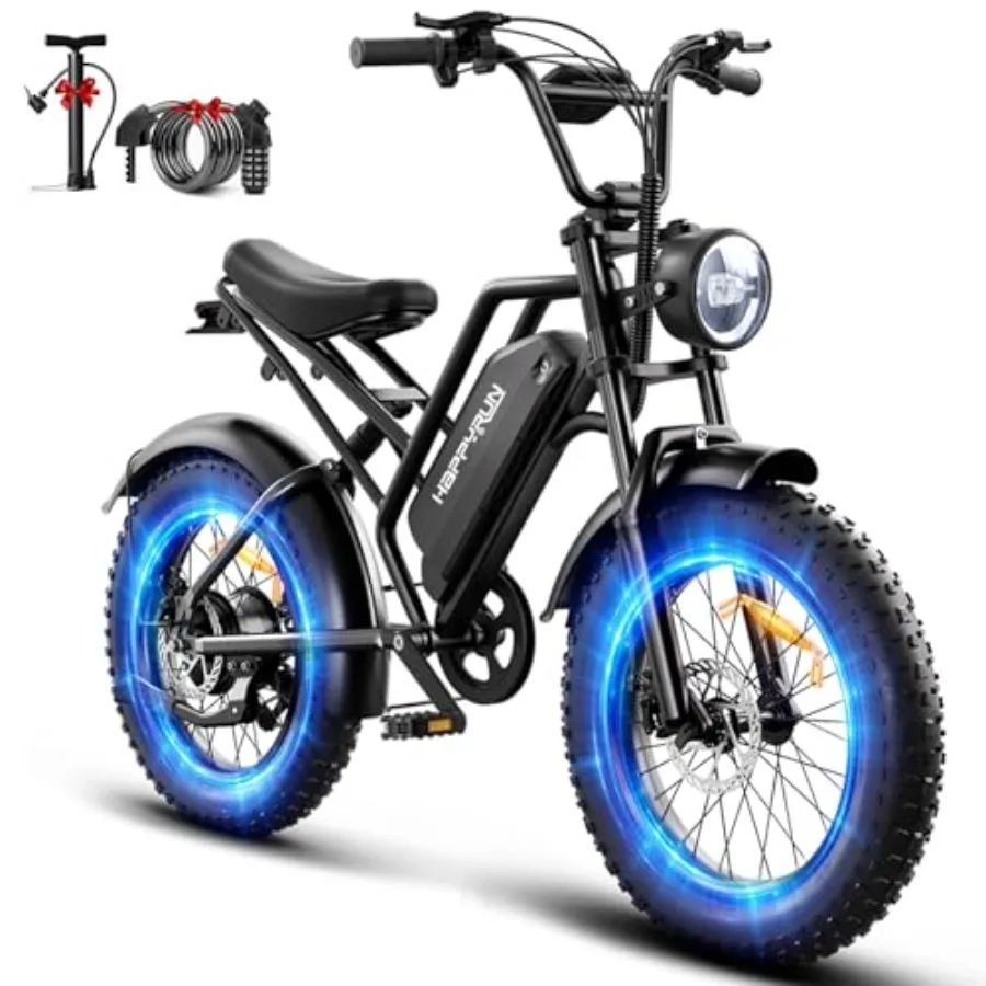 

Electric Bike for All Terrain Use, Aluminum Alloy Frame, Black, 1500W 48V 18Ah Battery with 60+ Mile Range and 32MPH Top Speed