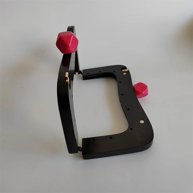22X10 Cm Black Candy Wooden Bag Purse Frame Wood Clip Bags Handle DIY Handmade Sewing Brackets Handles for Making Handbag