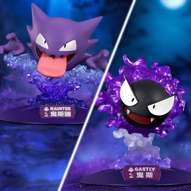 Anime Pokemon Action Figures Gastly Haunter Collezione autentica Serie di modelli Figurine Ornamenti Giocattoli Regali di compleanno