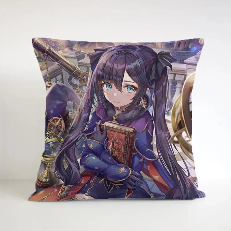 Genshin Impact Pillowcase Decorative Pillows for Sofa Gift Pillow Cover  Square  Cushion Covers Cushions