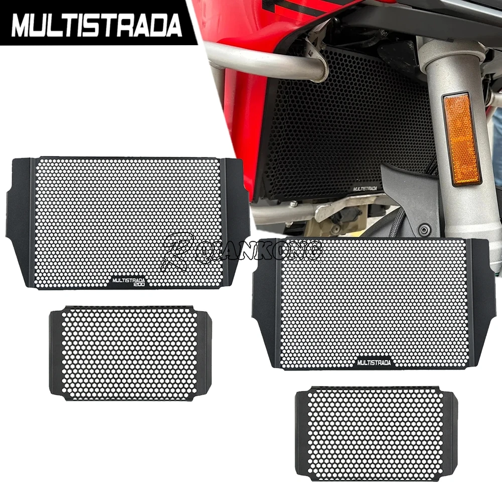

For Ducati Multistrada 1200 2010-2012 2013 2014 Multistrada 1200S Motorcycle Accessories Radiator Grille Guard Cover Protector