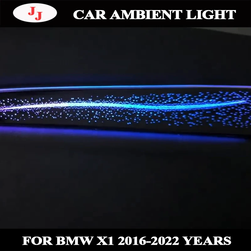 

For BMW X1 X2 2016-2022 LED Ambient Light Star Door Trim Instrument Panel Light Guide Strip Button APP Control