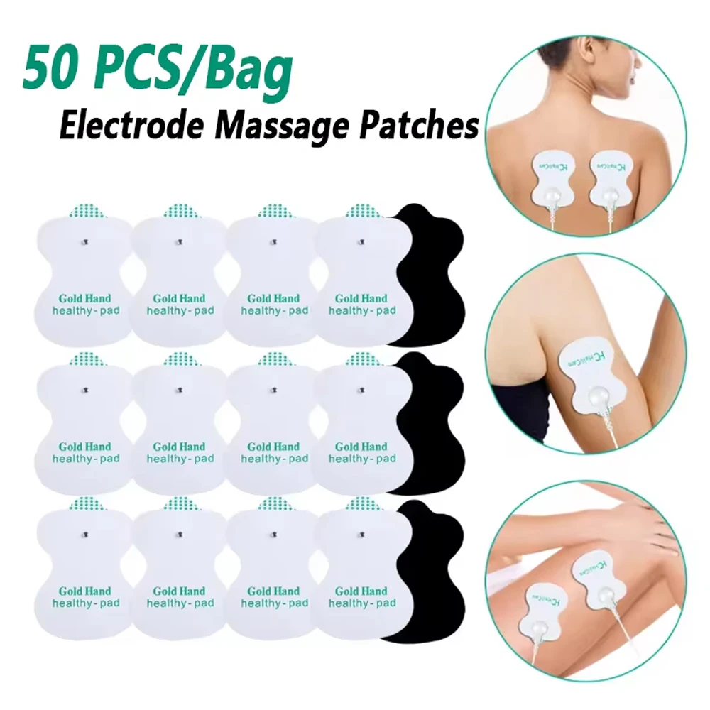 

50PCS/Bag Electrode Pads Patch Gel Pulse Pressure Electrical Muscle Stimulator Massage Patches For Tens Digital Therapy Machine