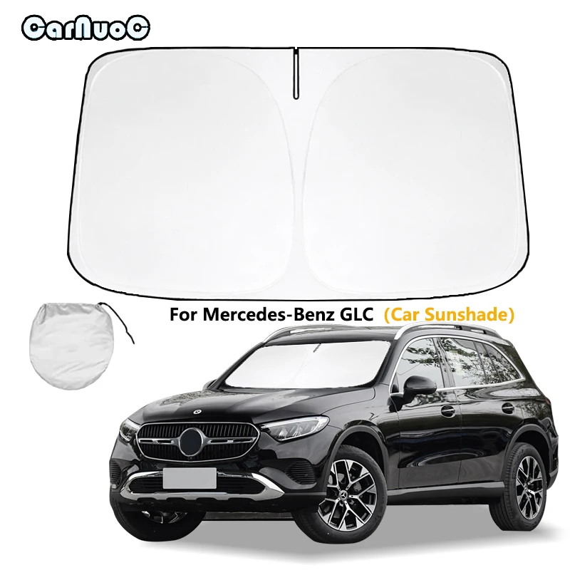 

For Mercedes-Benz GLC 2008 2009-2023 New Car Front Window Sunshade Cover Sun Shade Windshield Visor Windscreen Folding Auto UV