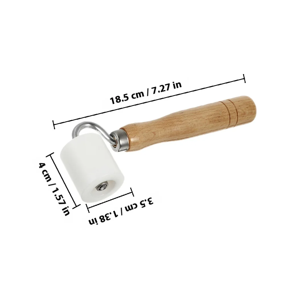 Rullo per cucitura per carta da parati da 2 pezzi, rullo a pressione piatto durevole, impugnatura ergonomica per la decorazione domestica, nastro fai da te e strumento fonoassorbente