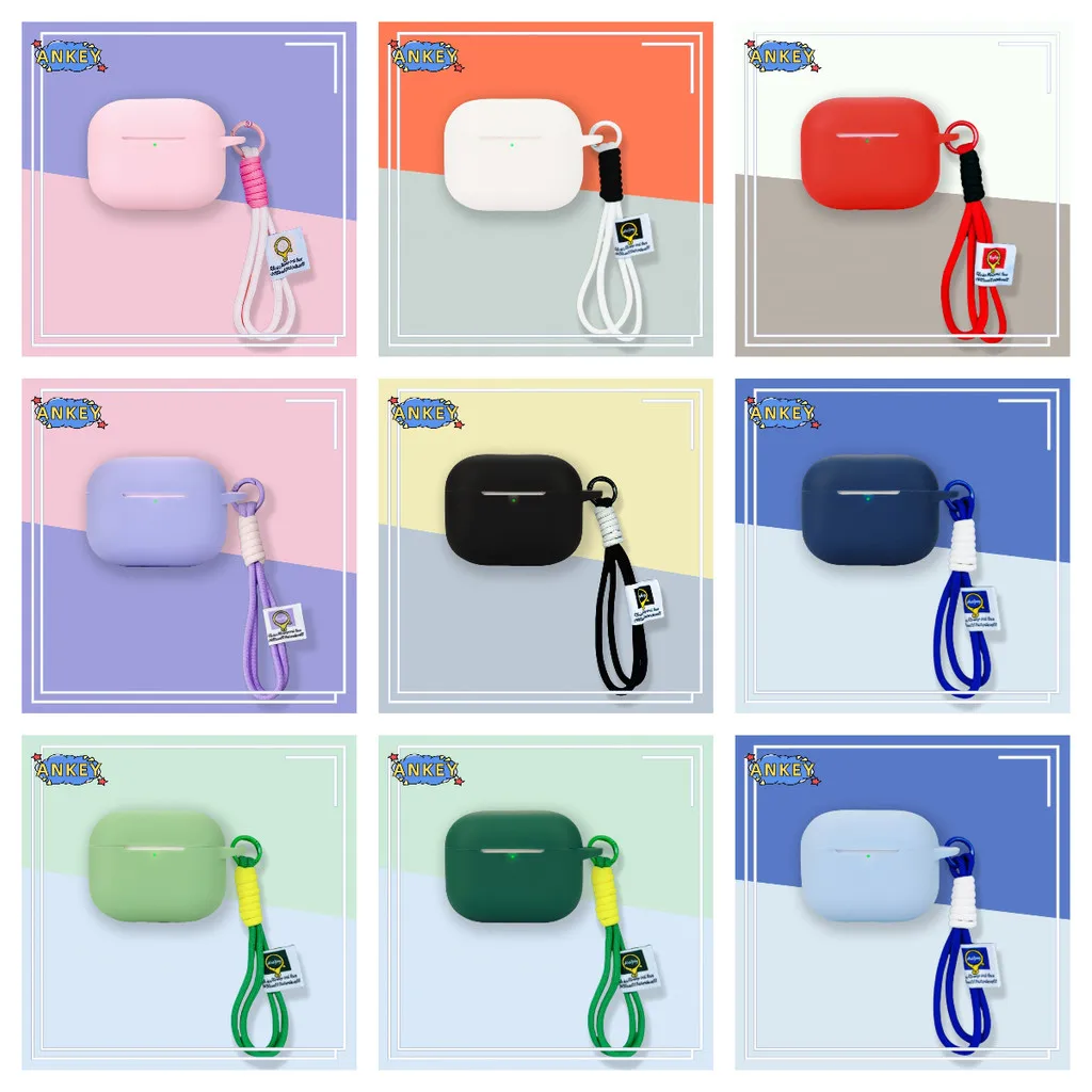 حافظة لهاتف هواوي FreeBuds SE 4 ANC مصنوعة من السيليكون الناعم ومحمولة ومقاومة للصدمات مع حبل حلقة تسلق