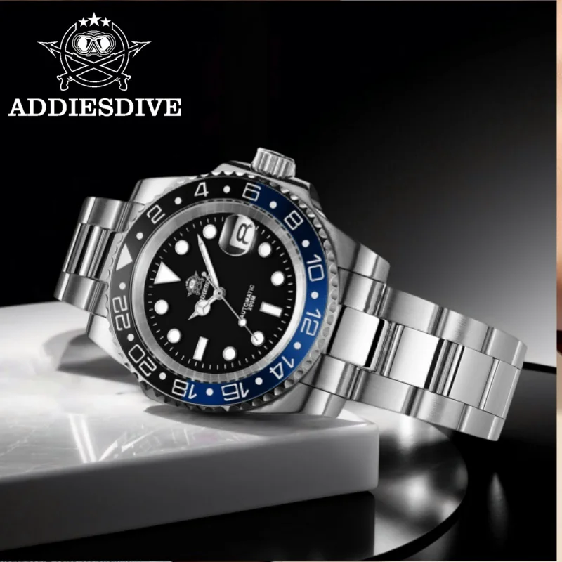 

ADDIESDIVE Watches for Men Sapphire Glass 316L Stainless Steel 20Bar Diving 8215 Movement Luminous Automatic Mechanical Watches