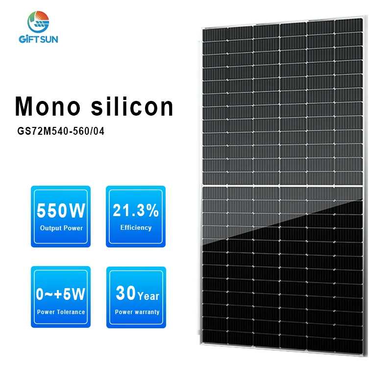 Complete Monosolar panel  home use 540W 550W 560W solar panels hybrid with inverte