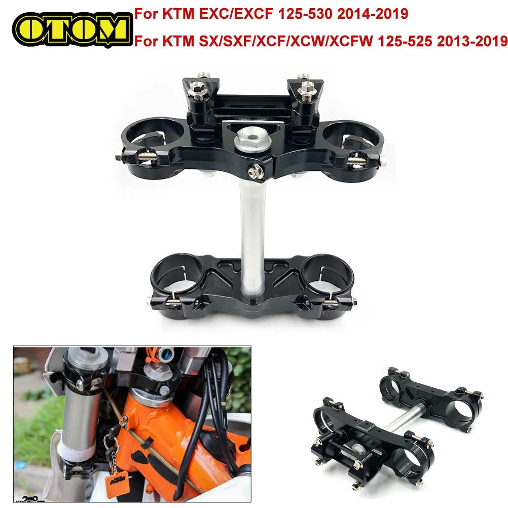 Per KTM HUAQVARNA 2013-2019 Moto Triple Tree Morsetto Attacco Manubrio Riser Morsetto di Montaggio CNC EXC EXCF SX SXF XCF FC TE