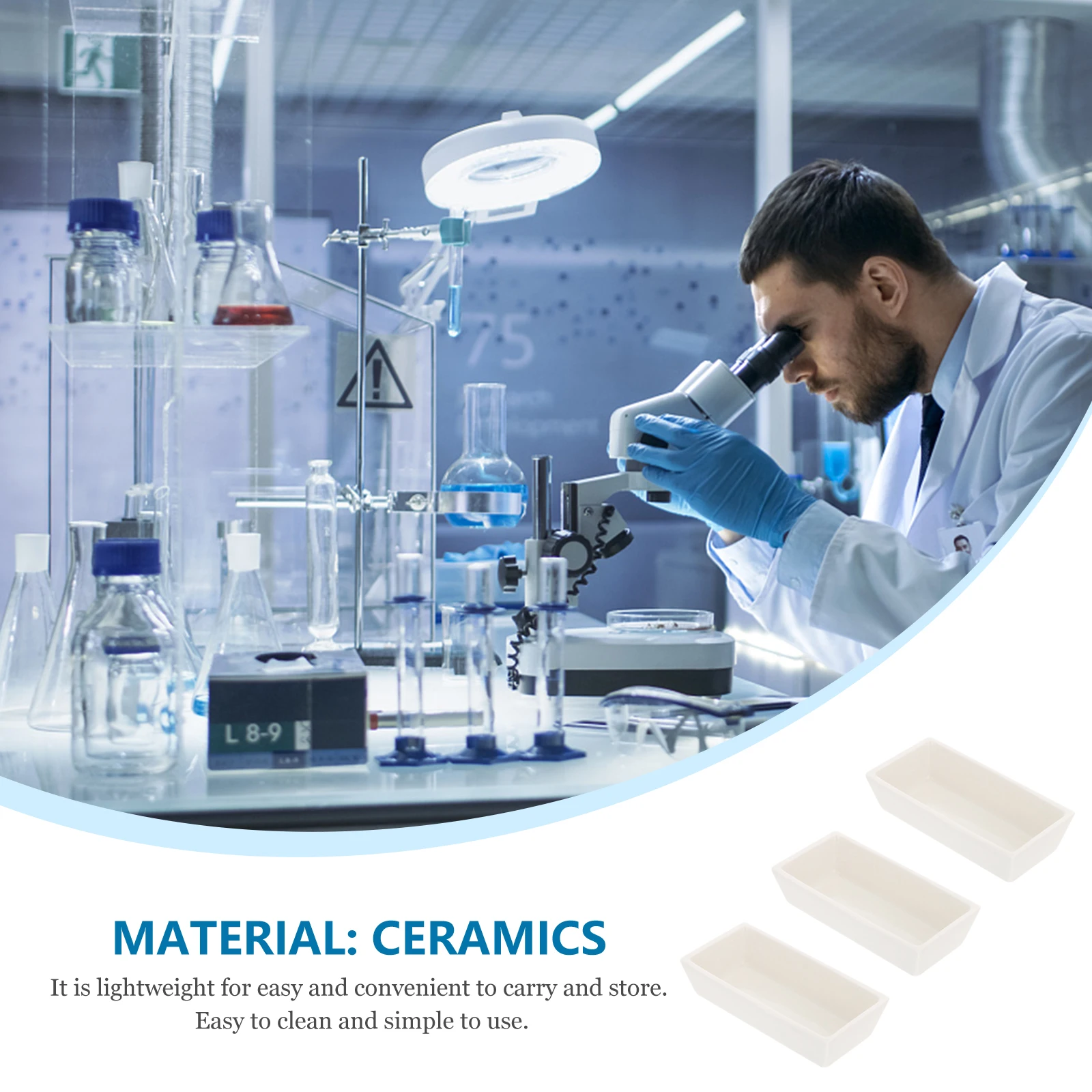 

3Pcs Safe Durable Ceramics Burning Holder Strict Quality Inspection Wonderful Workmanship Good Using Experience