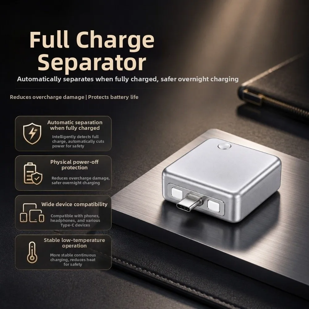 140W Auto Eject Charger Automatic Eject Mobile Phone Charging Accessories Auto Stop Charging Adapter Battery Protection