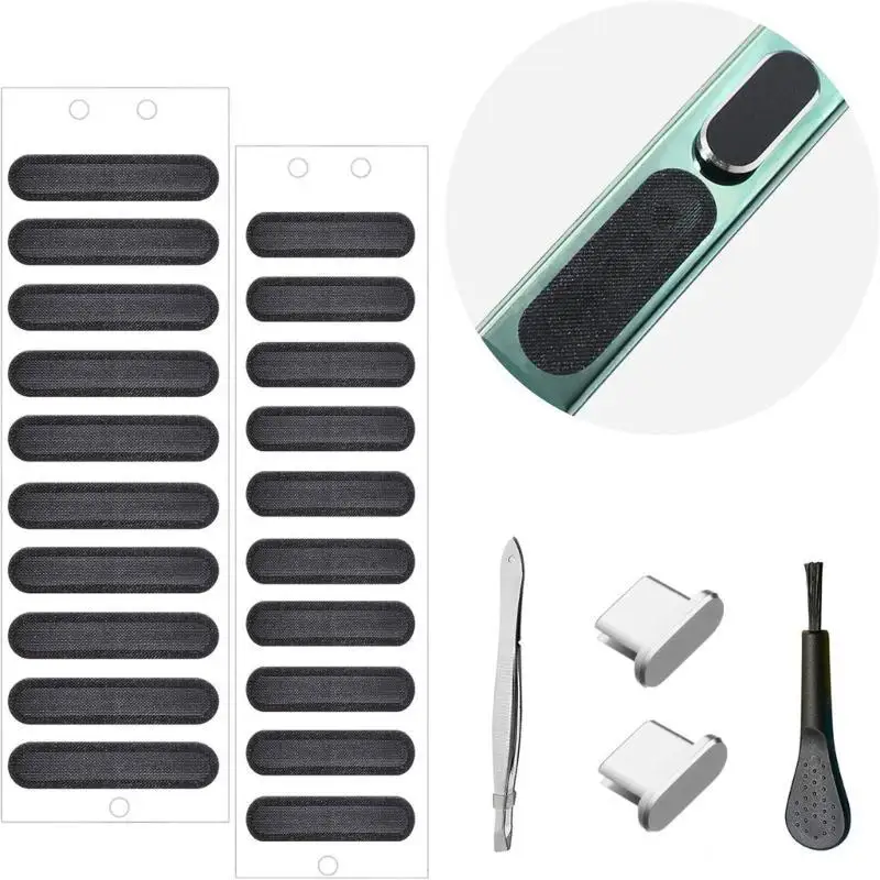 

652F Lightweight Dust Stickers Multifunctional Speaker Dustproof Stickers Plastic Speaker Dust Stickers Suitable for Phones