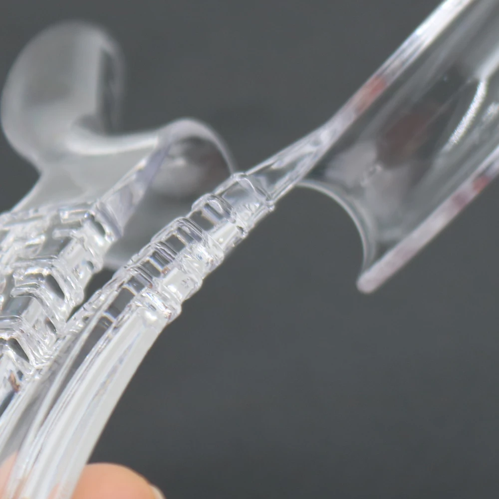 Écarteur dentaire à crochet demi-latéral, dispositif de support Intraoral, ouvre-bouche, écarteur de joue Transparent gauche droite, 2 pièces/ensemble