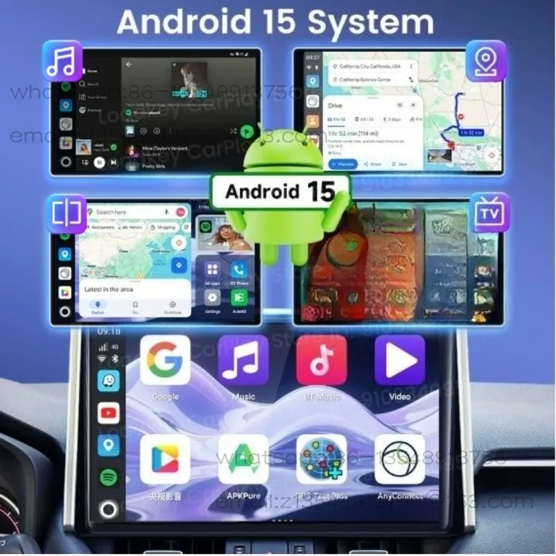 Carplay to Android 15 system upgrade Qualcomm overseas car machine interconnect box